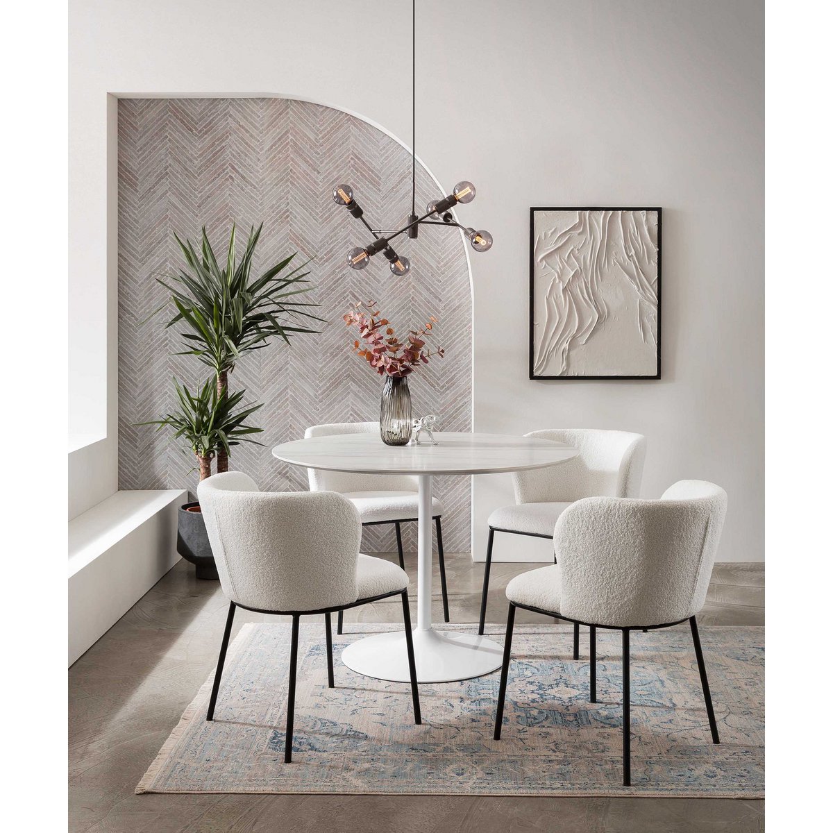 Table white round Ø 110 cm