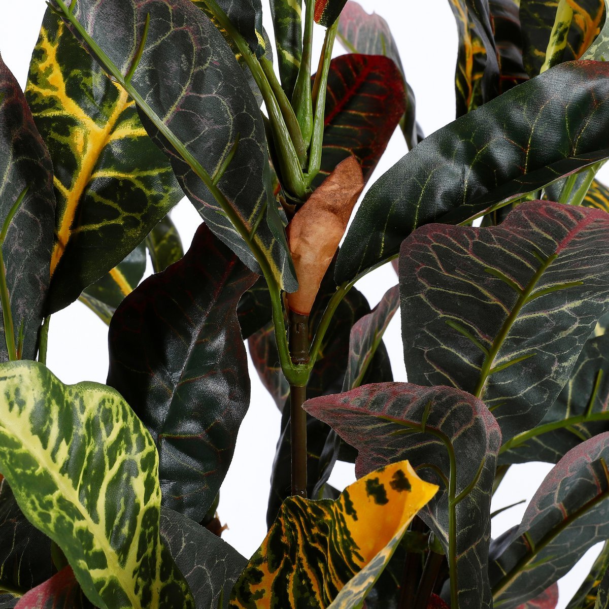 Künstliche Croton-Pflanze im Blumentopf Stan – H73 x Ø40 cm – bunt