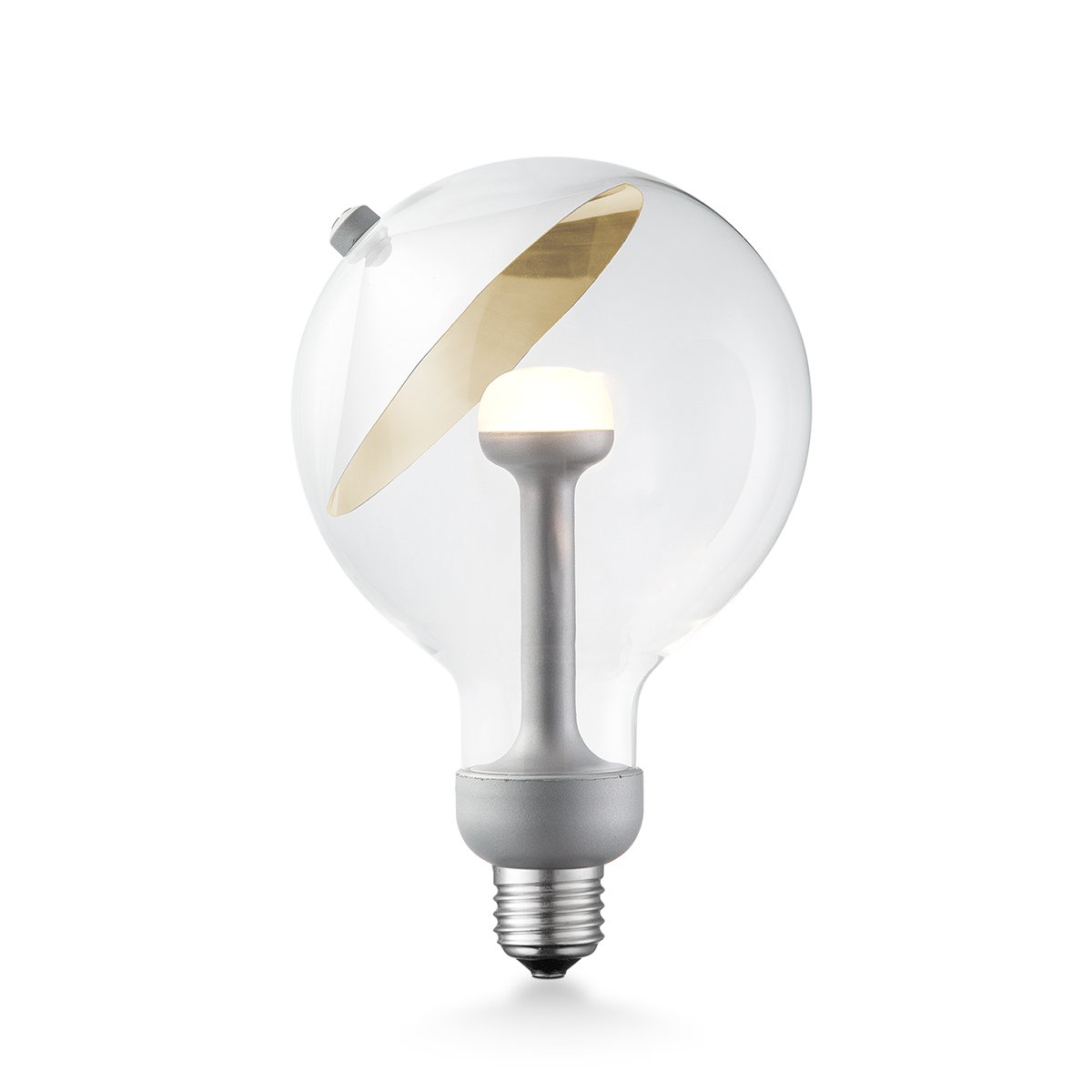 Home Sweet Home dimmbare LED-Lampe Cone silber G120 E27 5W 400Lm