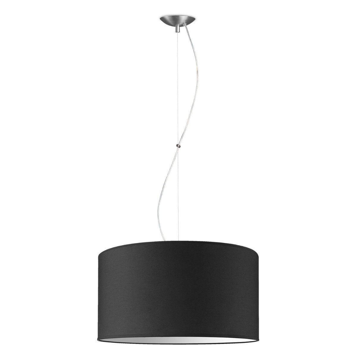 Home Sweet Home Hängelampe Deluxe mit Lampenschirm, E27, schwarz, 50cm