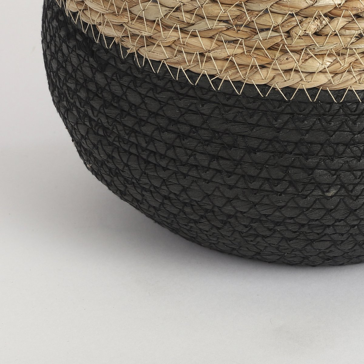 Jorck Korb für Pflanzen – 3er-Set – H24 x Ø26 cm – Schwarz