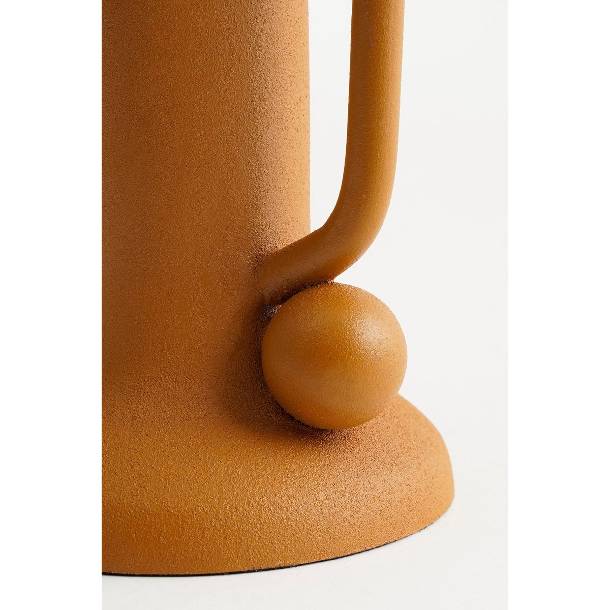 Ula Kerzenständer - H12 x Ø8 cm - Metall - Hellbraun