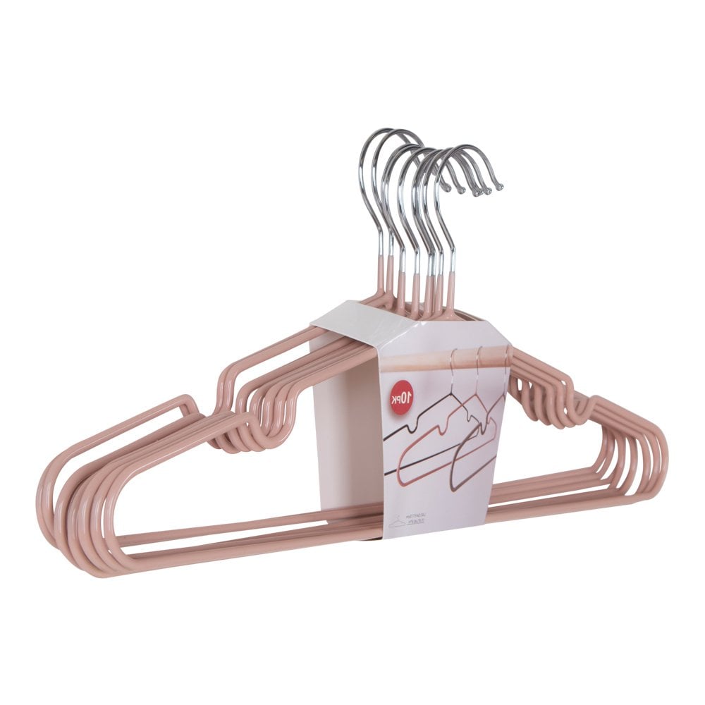 Massa Kleiderbügel - Metallbügel mit Rosenbeschichtung S/10