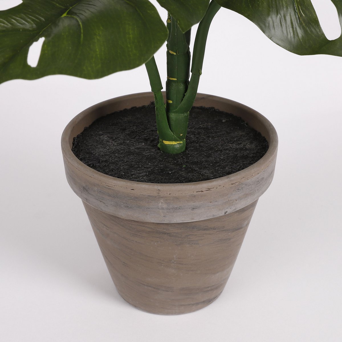 Künstliche Monstera-Pflanze im Blumentopf Stan – H48 x Ø39 cm – Grün