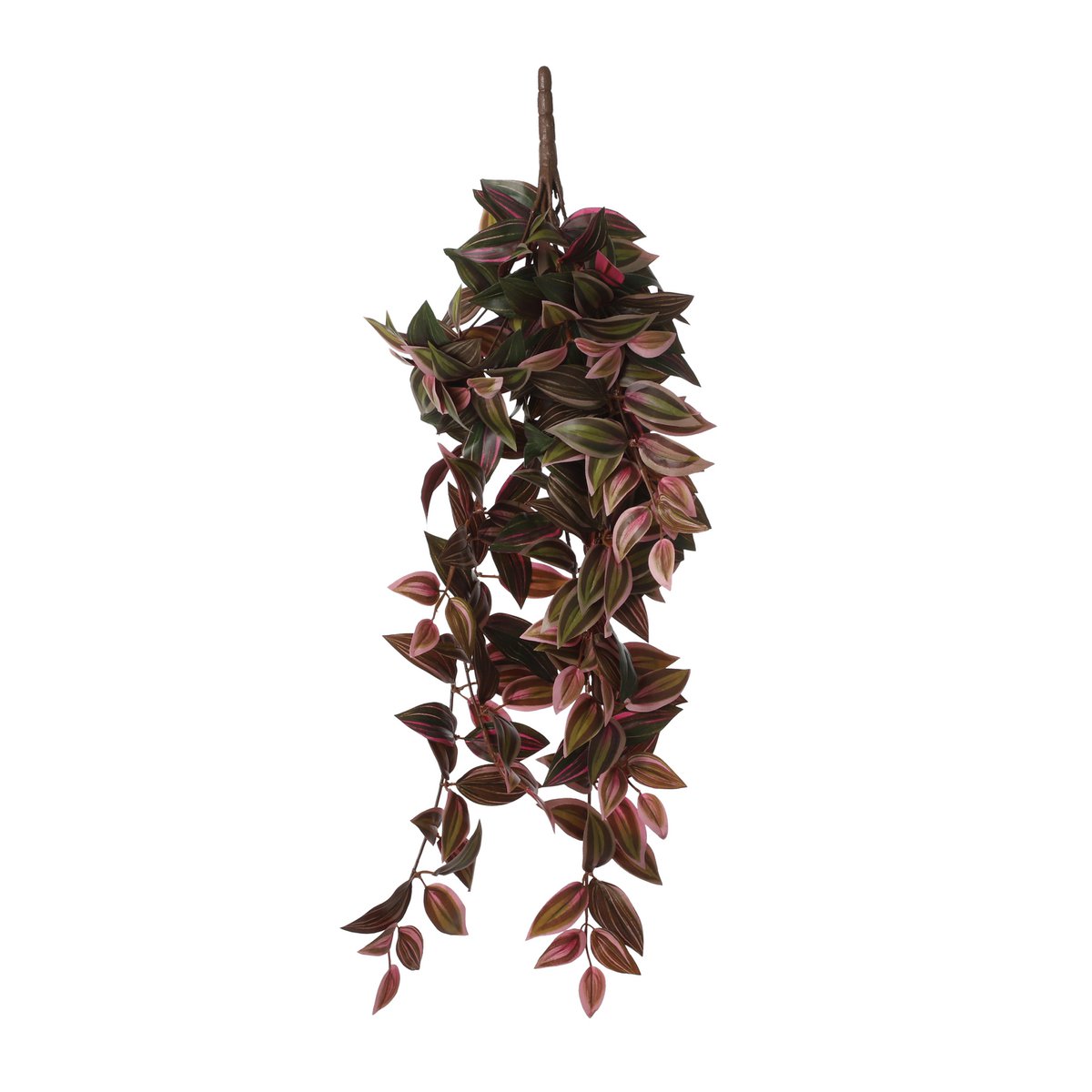 Künstliche Hängepflanze Tradescantia – L15 x B20 x H54 cm – Bordeaux