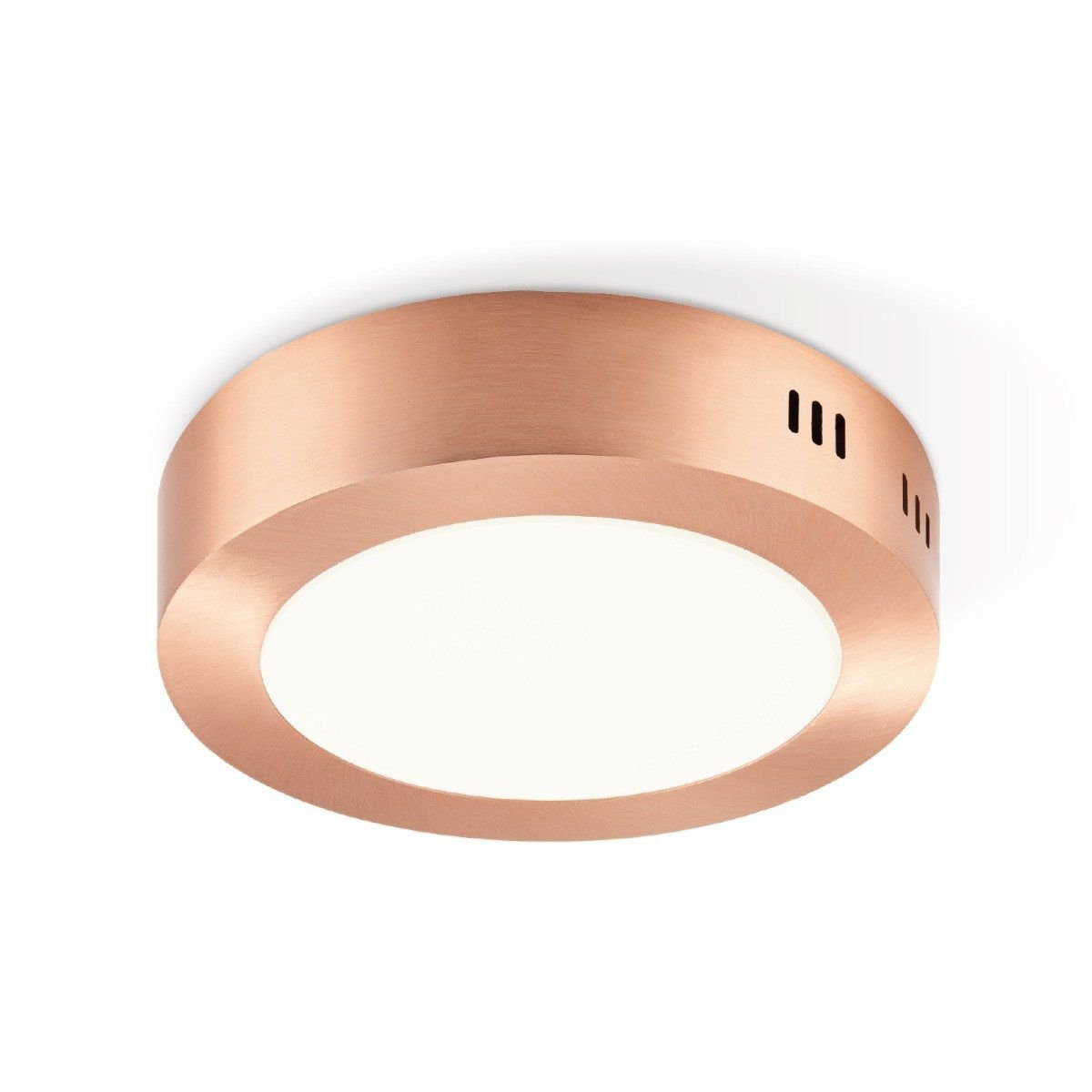 Home Sweet Home LED-Deckenleuchte Ska – Kupfer – rund 17/17/3,6 cm