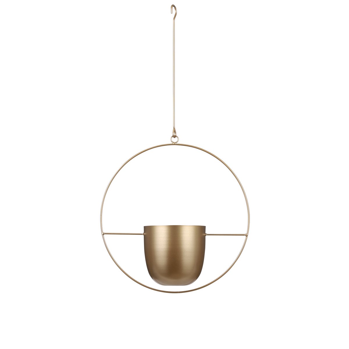 Dexter Blumentopf zum Aufhängen – L34 x B14 x H65 cm – Gold