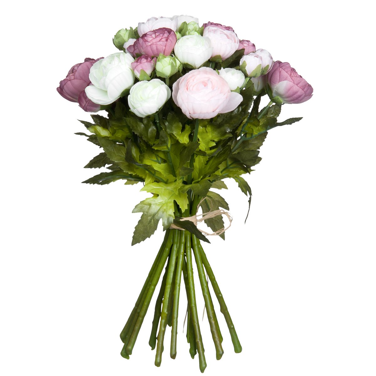 Strauß künstlicher Ranunkelblumen – H35 x Ø26 cm – Rosa