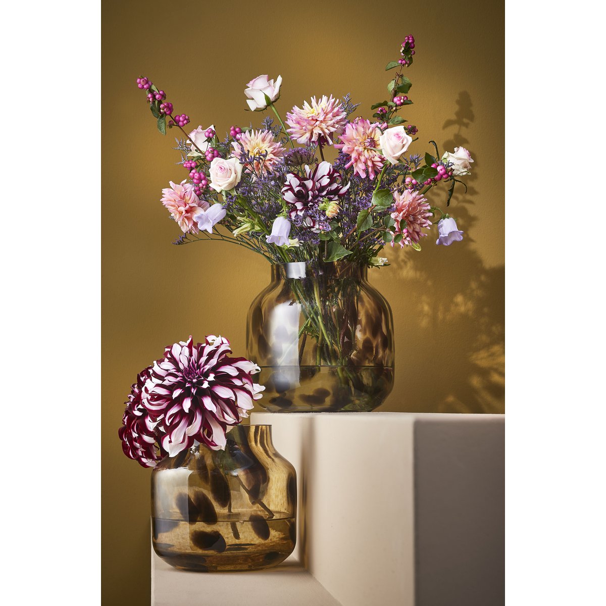 Pantera Vase - H26,5 x Ø26 cm - Braun