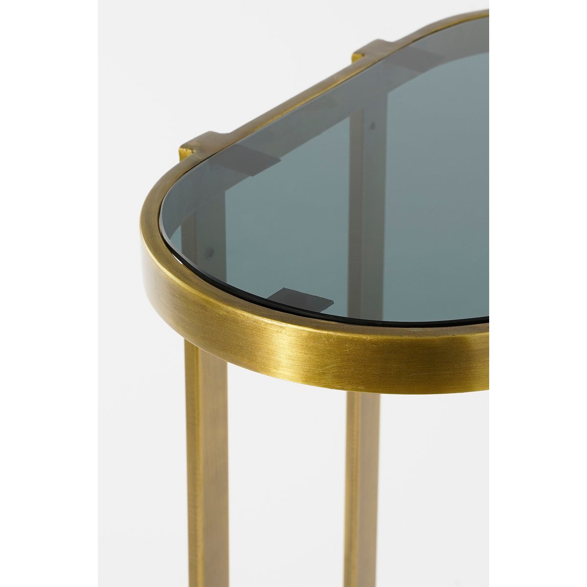Kevin Beistelltisch – 2er-Set – L54 x B34 x H56 cm – Metall – Gold