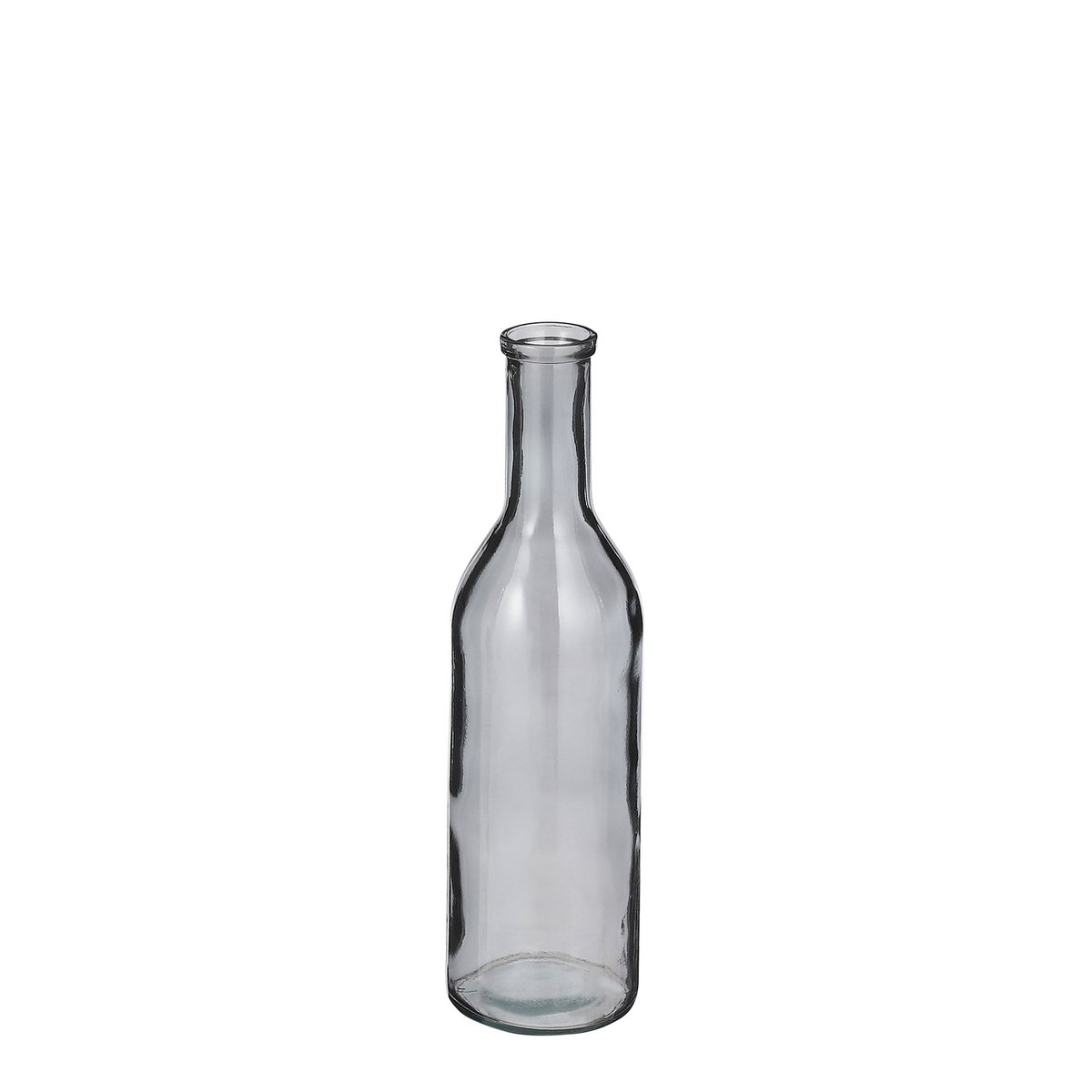 Rioja-Flaschenvase – H50 x Ø15 cm – recyceltes Glas – Dunkelgrau