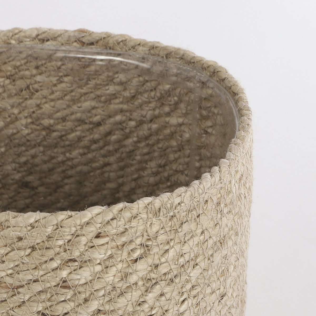 Atlantic Korb für Pflanzen – H20 x Ø20 cm – Jute – Creme