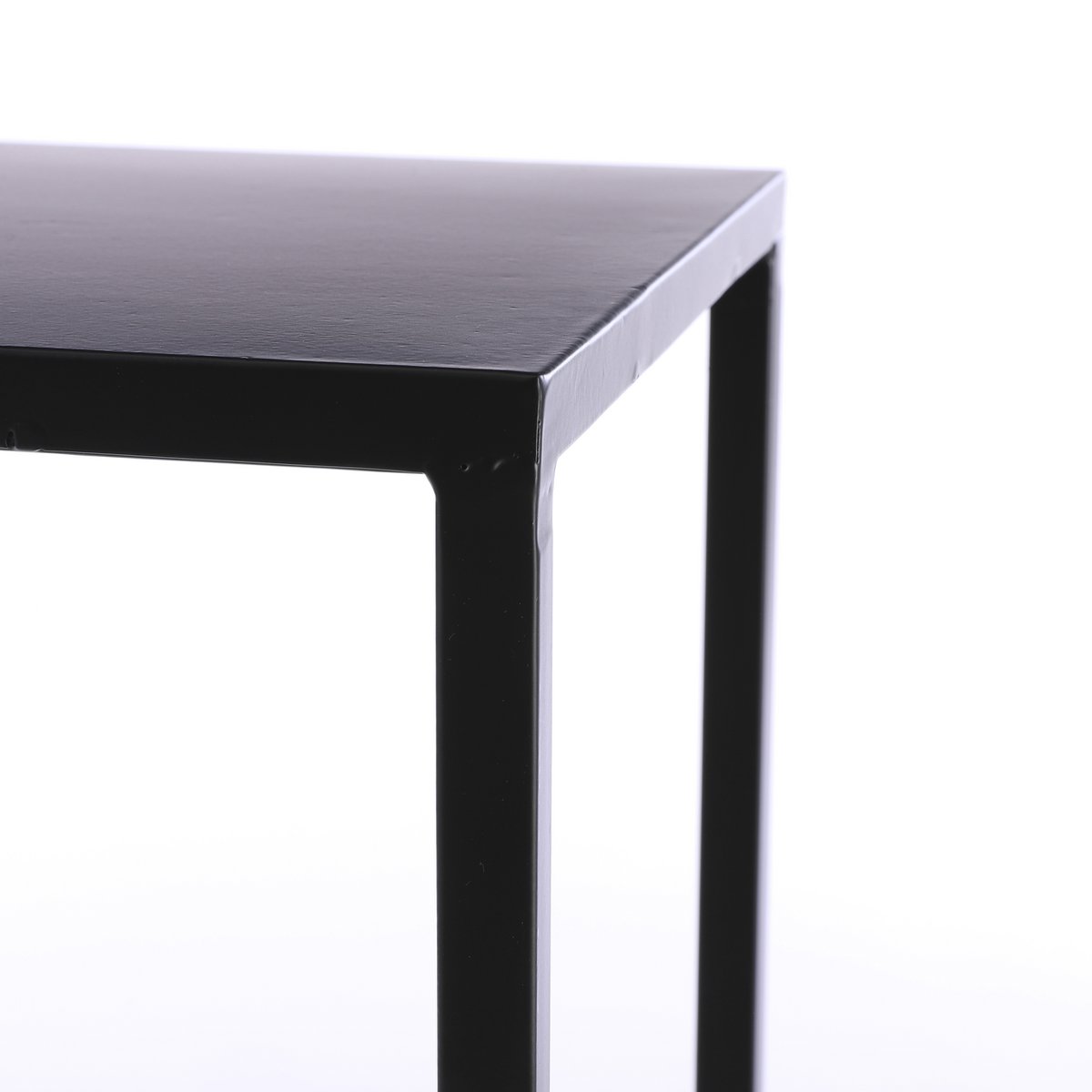 Goa Beistelltisch – 2er-Set – L35 x B35 x H55 cm – Metall – Schwarz