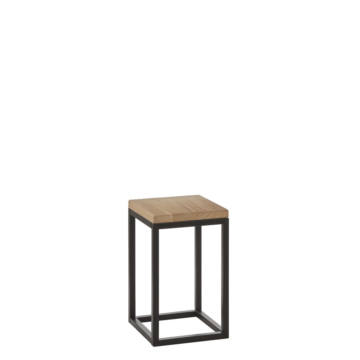 Oskar Pflanzentisch – L25 x B25 x H42 cm – Holz, Metall – Schwarz