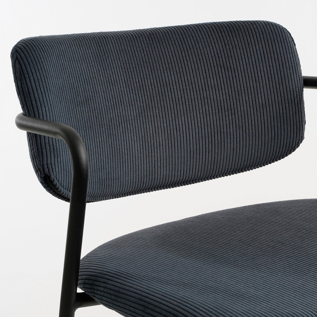 Nanet Barhocker – H91 cm – Samt – Dunkelblau