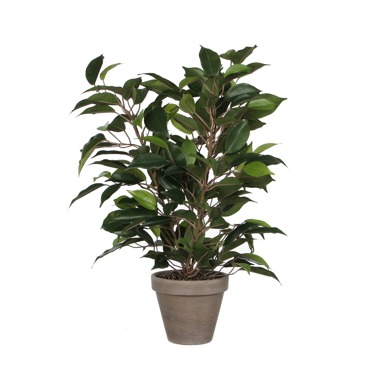 Ficus Natasja Künstliche Pflanze im Stan-Blumentopf – H40 x Ø30 cm – Grün