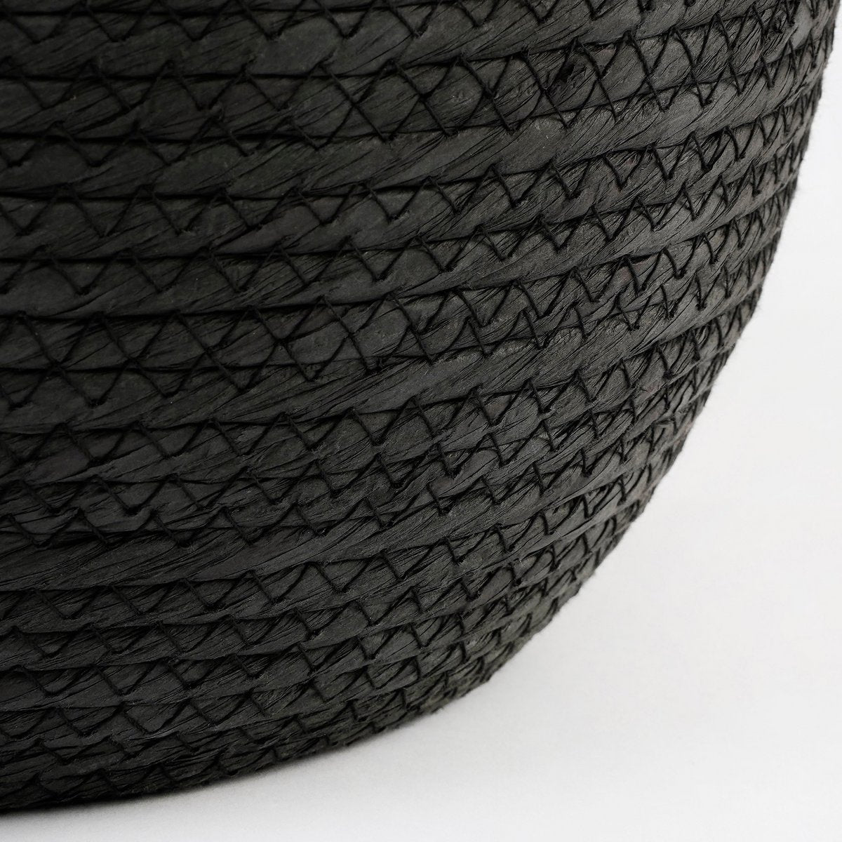 Jorck Korb für Pflanzen – H19 x Ø22 cm – Papier – Schwarz