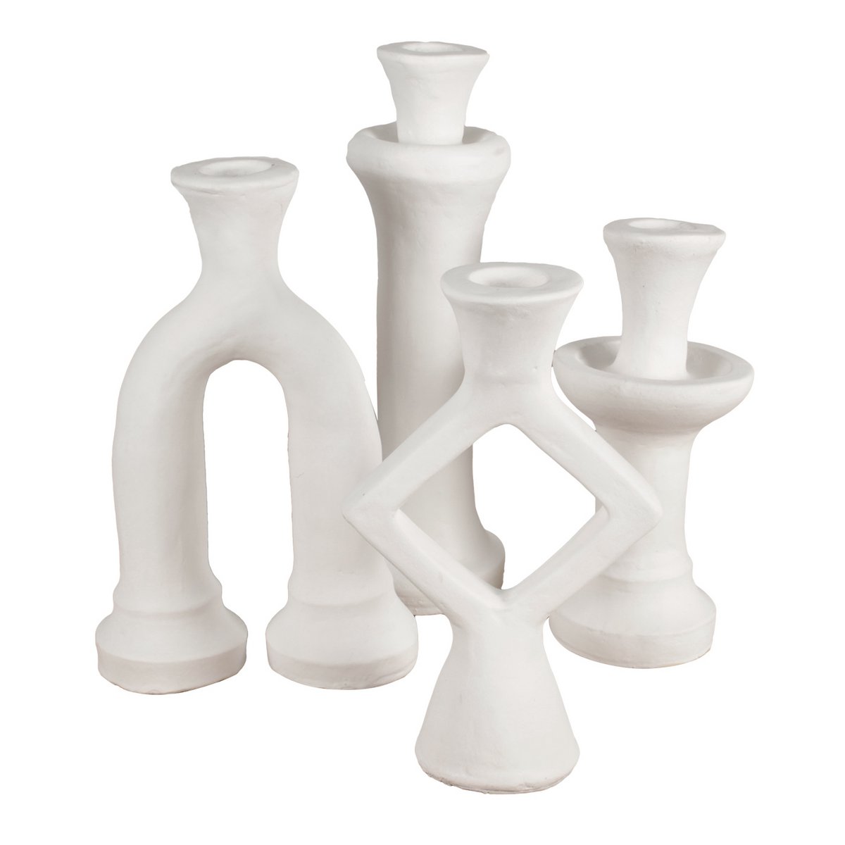 Kerzenhalter aus Keramik Tamé (2er-Set)
