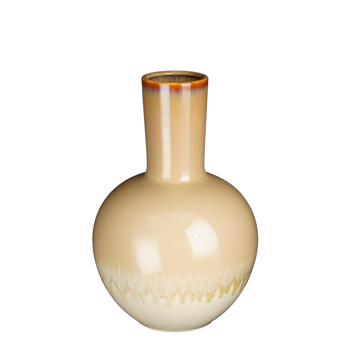 Holm Vase – H42 x Ø27,5 cm – Keramik – Creme