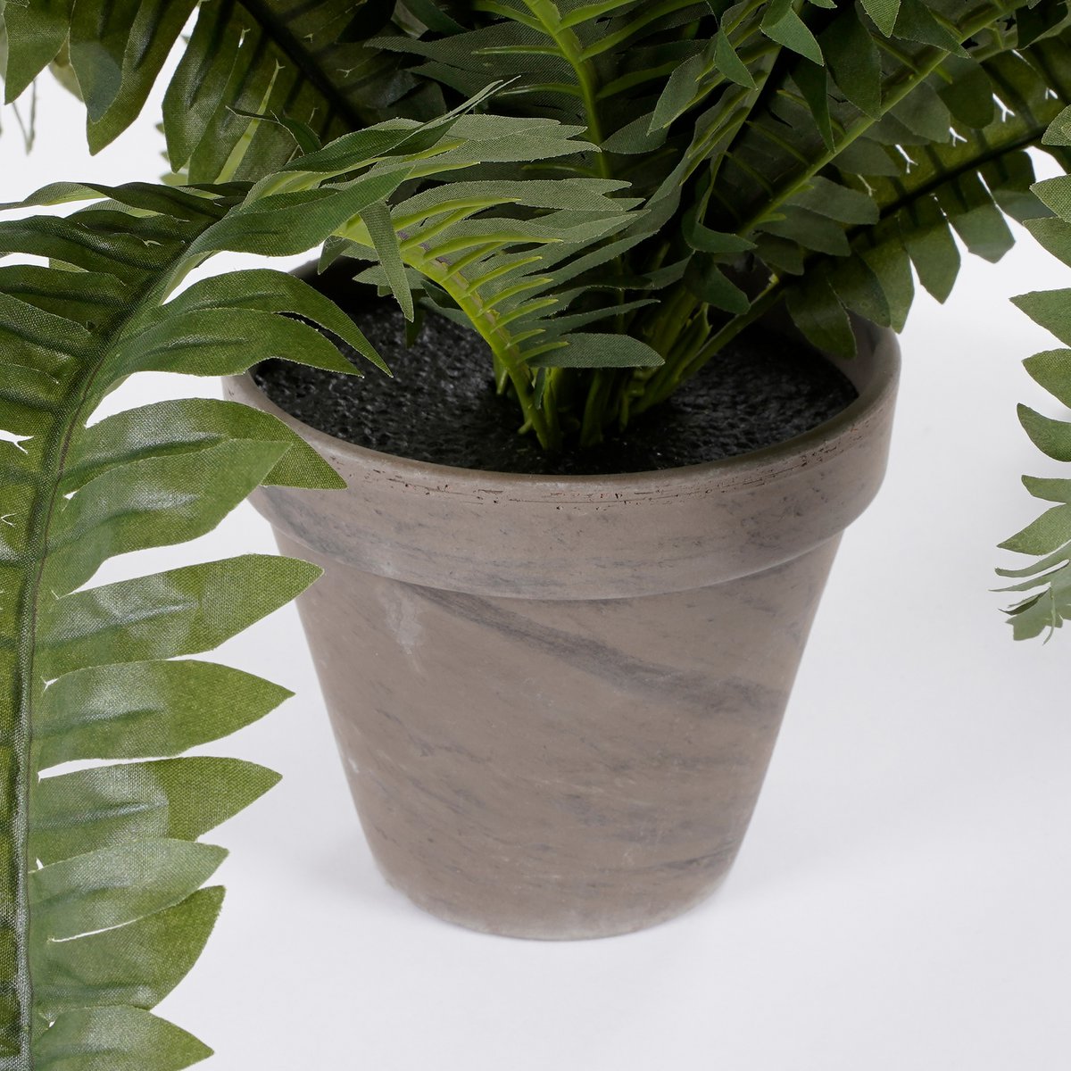 Künstliche Boston-Farnpflanze im Blumentopf Stan – H42 x Ø50 cm – Grün
