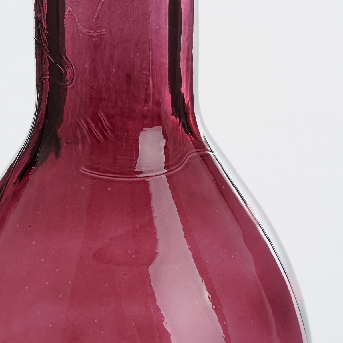 Rioja-Flaschenvase – H75 x Ø18 cm – recyceltes Glas – Bordeaux