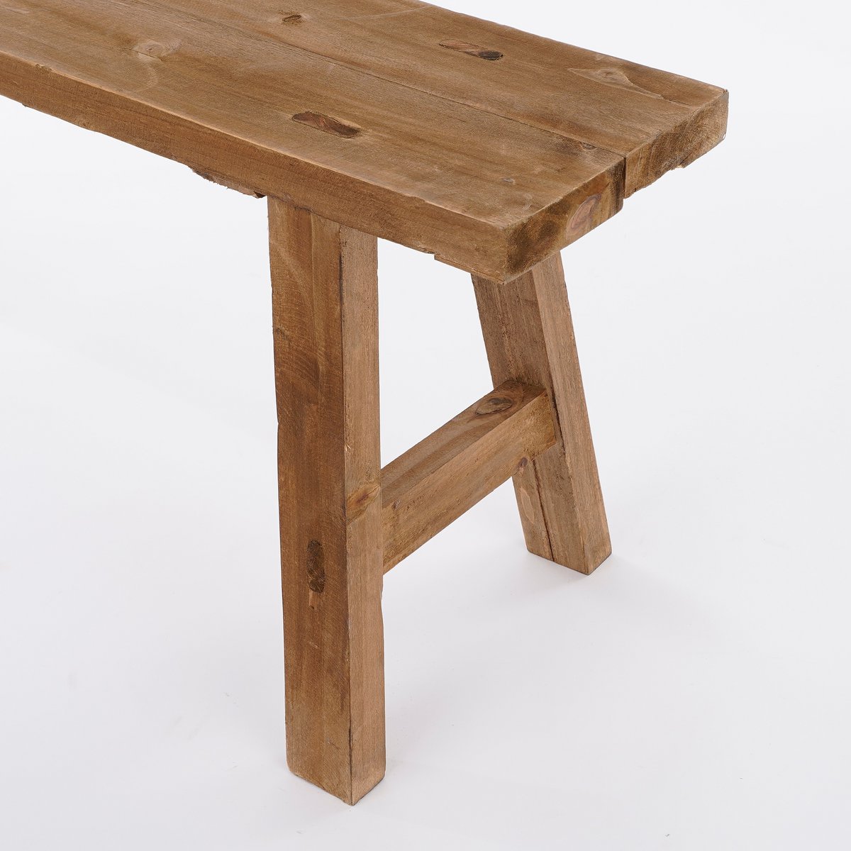 Bold Holzbank – L108 x B29,5 x H36,5 cm – recyceltes Holz – Braun
