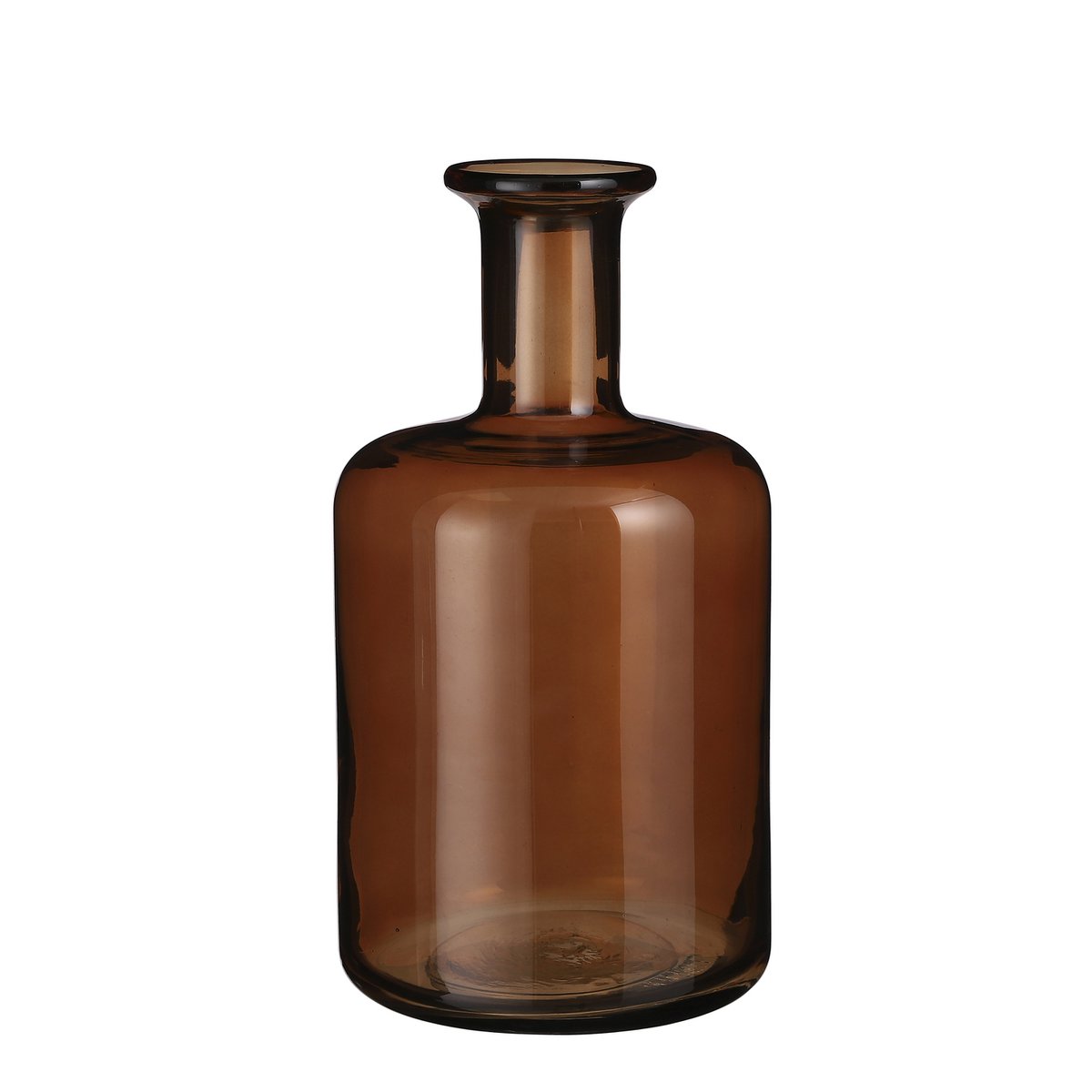 Regal Flaschenvase – H30 x Ø16 cm – Glas – Braun