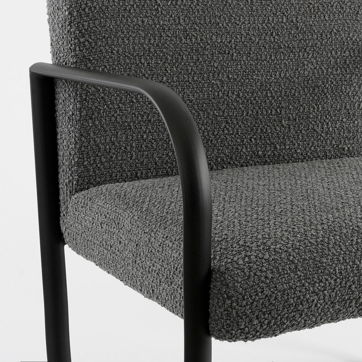 Symon Sessel – L72 x B69 x H81 cm – Dunkelgrau