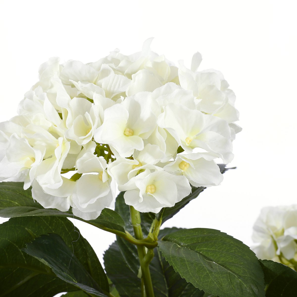 Künstliche Hortensienpflanze im Blumentopf Stan – H45 x Ø45 cm – Weiß