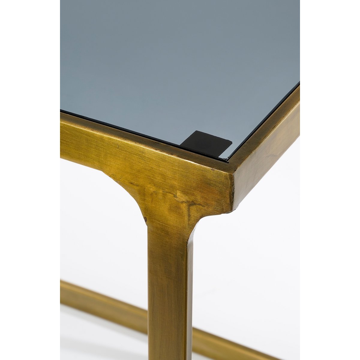 Kevin Beistelltisch – 2er-Set – L48 x B37 x H52 cm – Metall – Gold