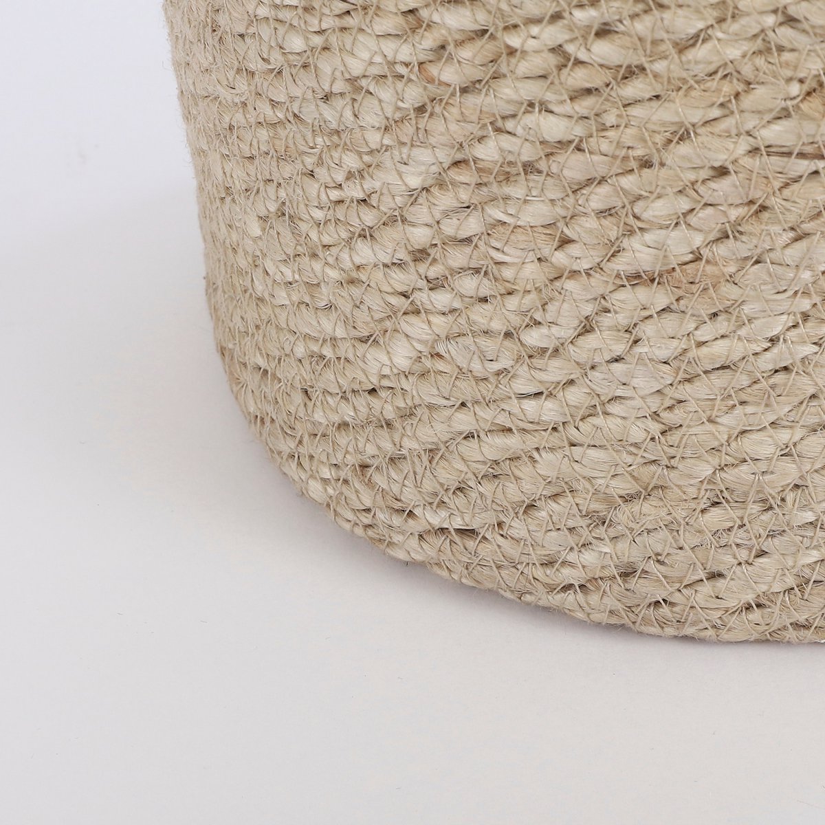 Atlantic Korb für Pflanzen – 2er-Set – H20 x Ø20 cm – Jute – Creme