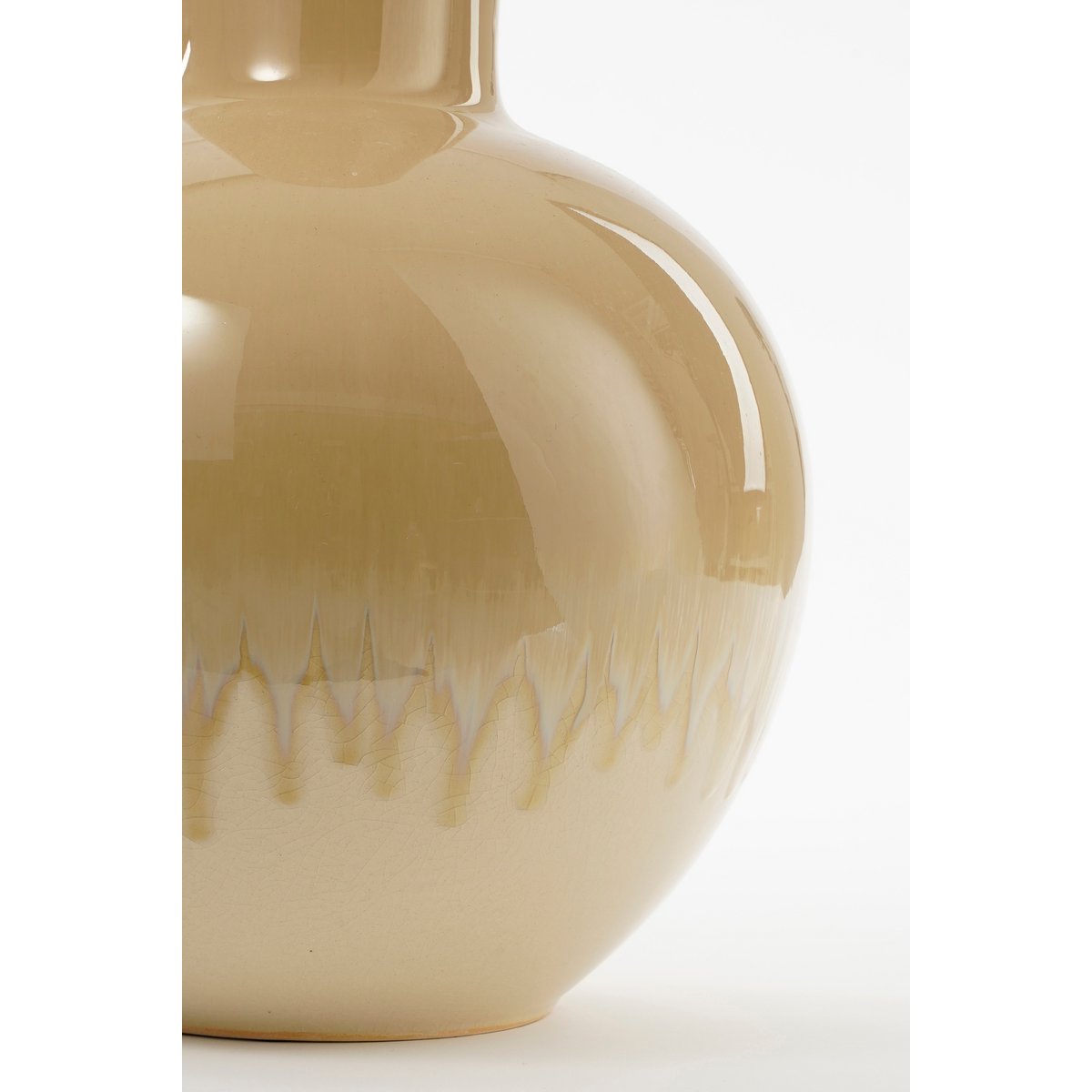 Holm Vase – H42 x Ø27,5 cm – Keramik – Creme