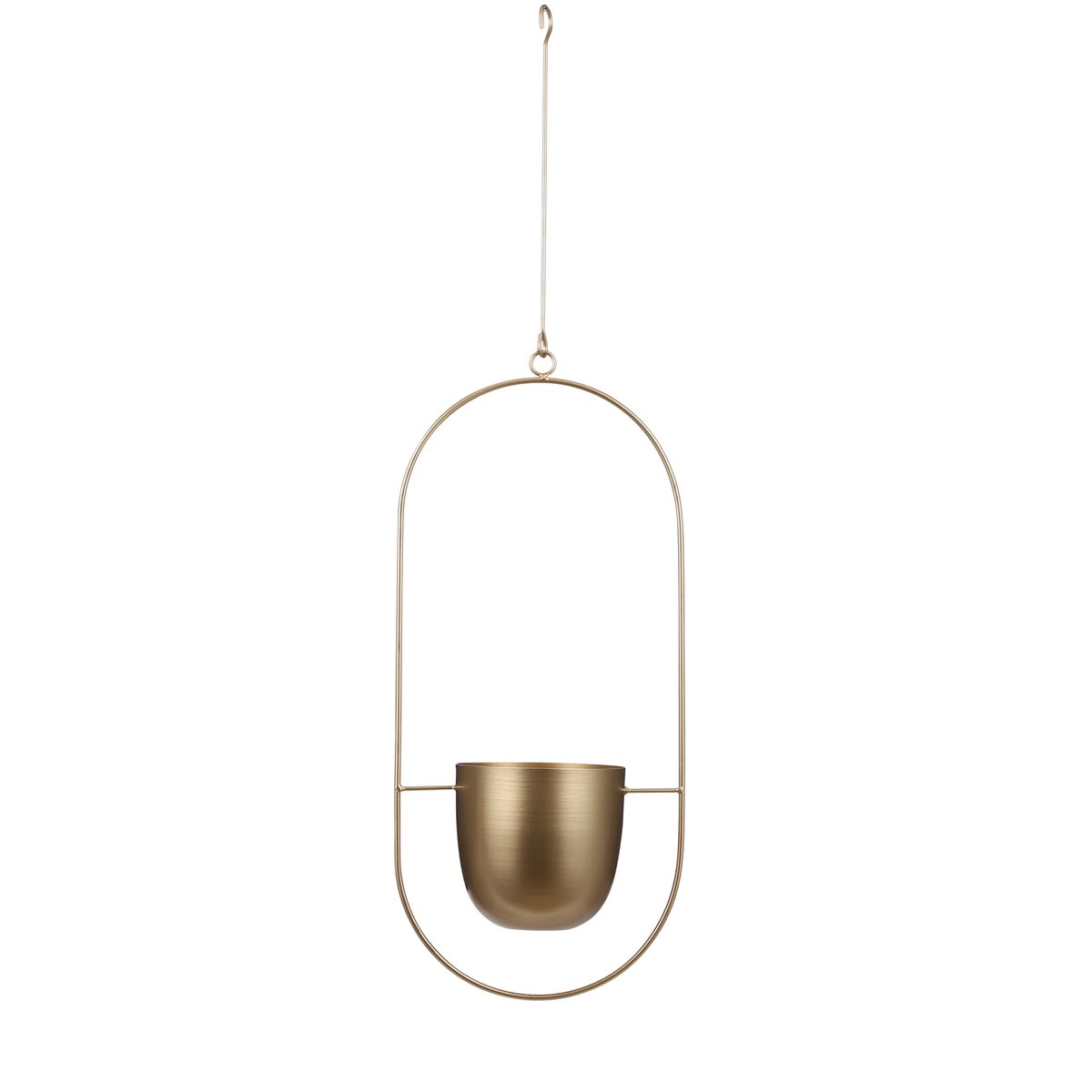 Dexter Blumentopf zum Aufhängen – L24 x B14 x H83 cm – Gold