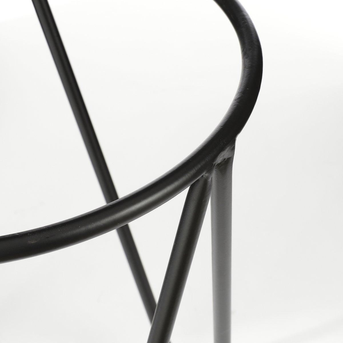 Pflanzenständer – H38,5 x Ø30 cm – Metall – Schwarz