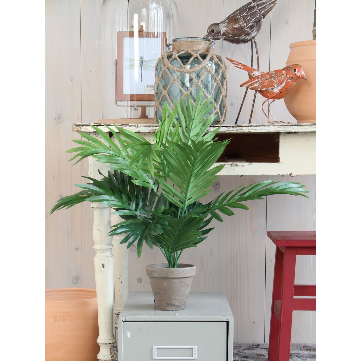 Künstliche Areca-Palme im Blumentopf Stan – H45 x Ø60 cm – Grün