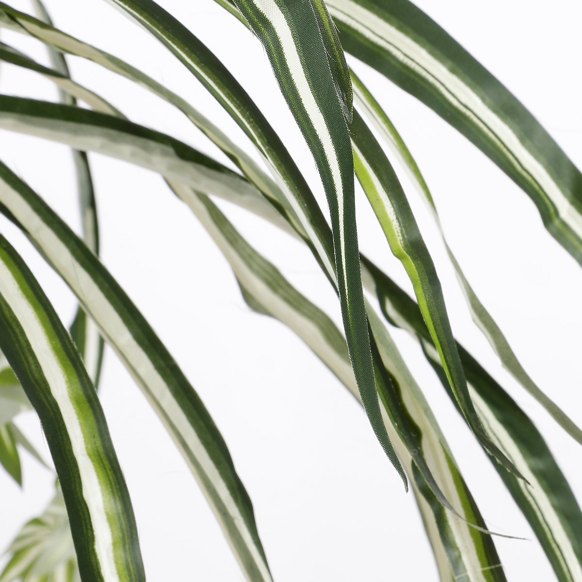 Künstliche Chlorophytum-Pflanze im Blumentopf Stan – H45 x Ø45 cm – Grün