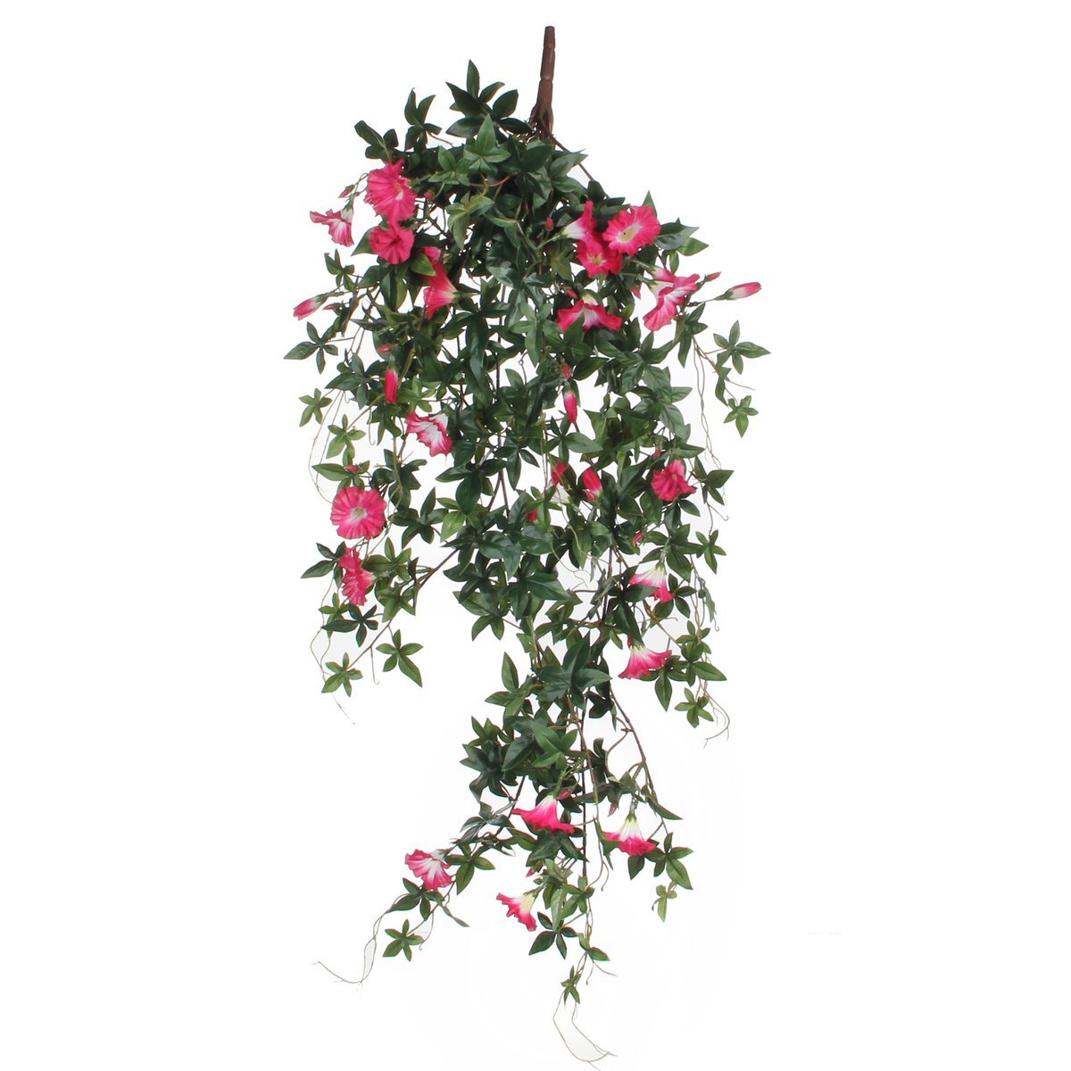 Künstliche Petunien-Hängepflanze – L15 x B20 x H80 cm – Fuchsia