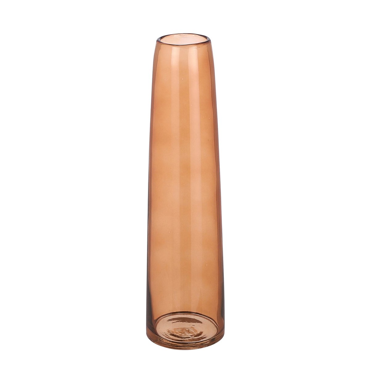 Xandra Schmale Vase - H37,5 x Ø10 cm - Glas - Braun