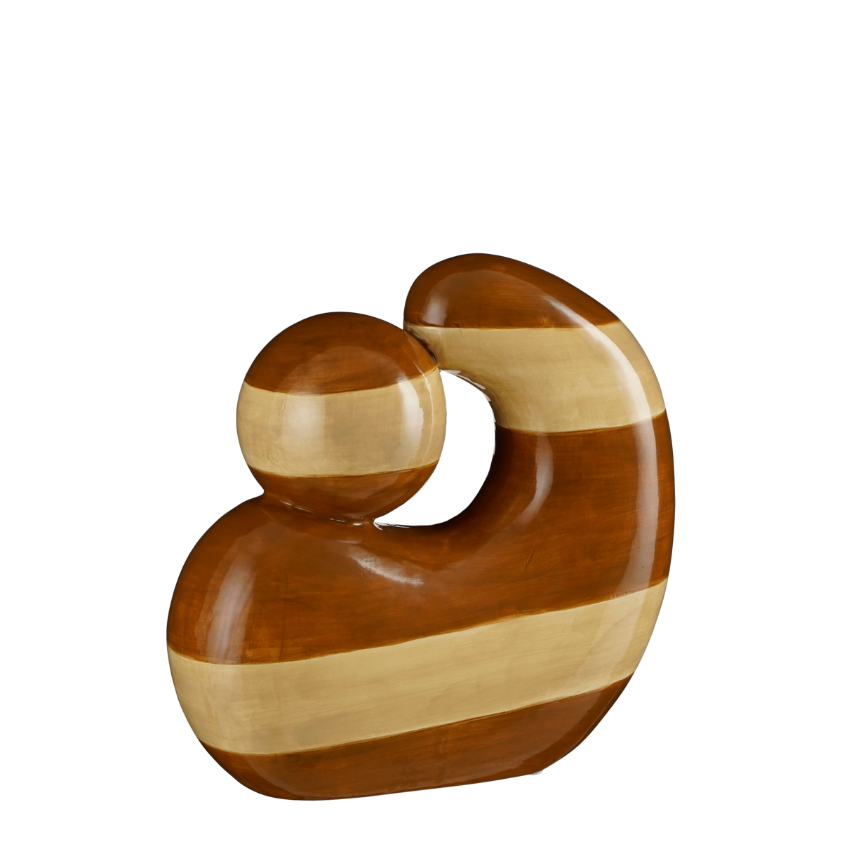 Dekorationsobjekt – L25,5 x B10,5 x H25 cm – Dolomit – Ocker