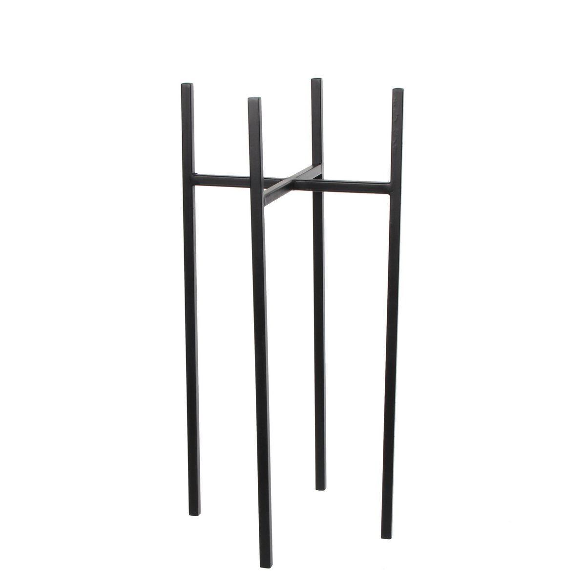 Ascot Pflanzenständer – L24 x B24 x H55 cm – Metall – Schwarz
