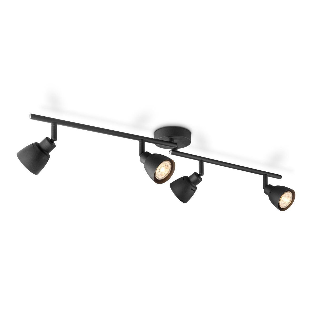 Home Sweet Home LED Aufbaustrahler Aka 4 - inkl. dimmbarer LED-Lampe - Schwarz