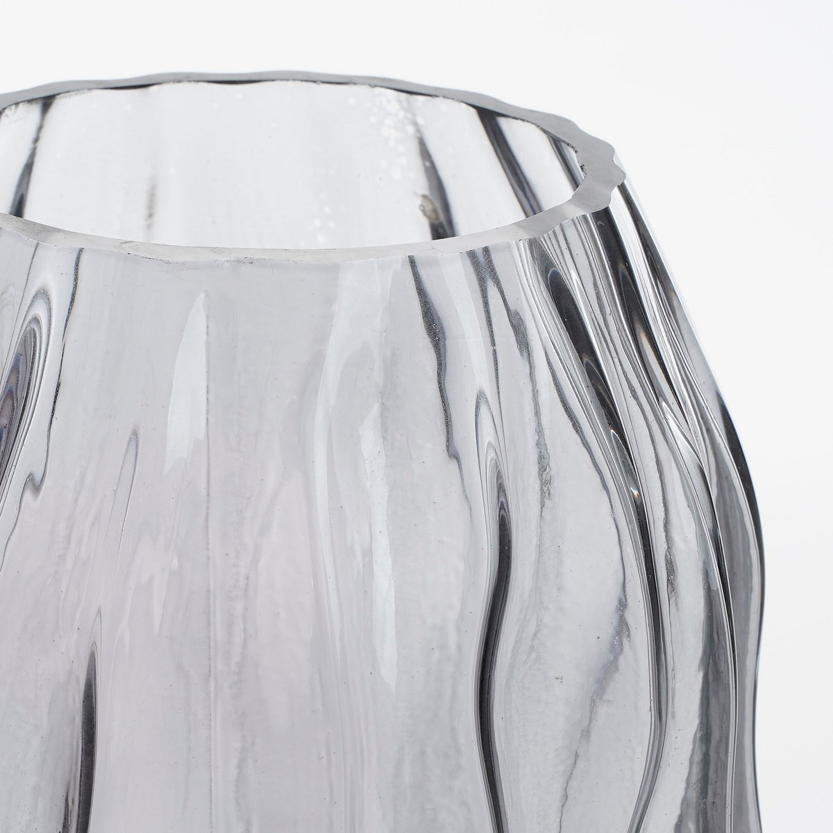 Katzenvase – H32 x Ø16 cm – Glas – Dunkelbraun