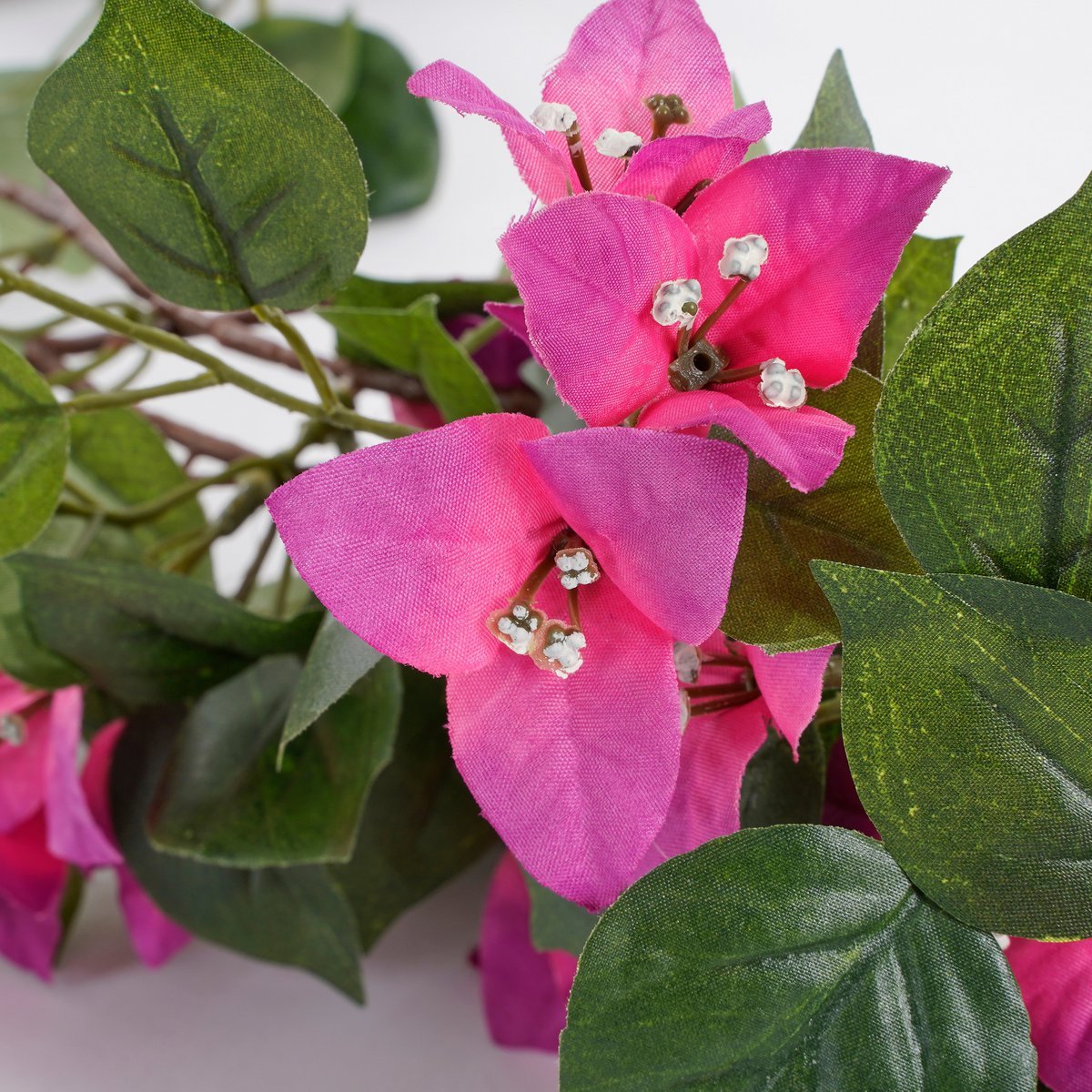 Künstliche Bougainvillea-Girlande – L180 cm – Dunkelrosa