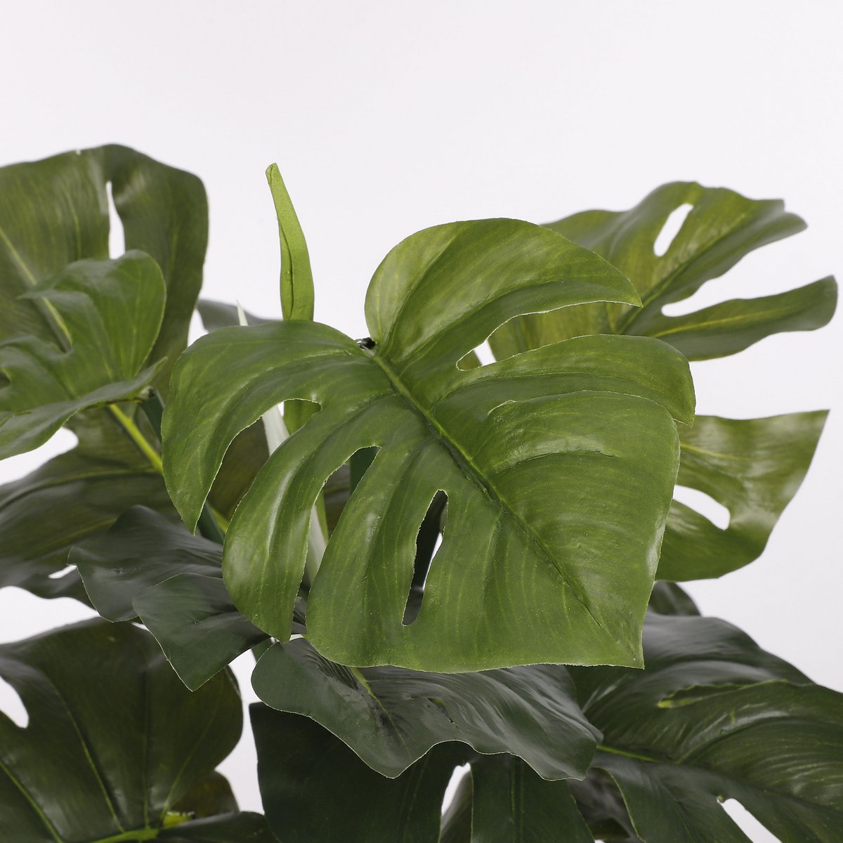 Künstliche Monstera-Pflanze im Blumentopf Stan – H48 x Ø39 cm – Grün