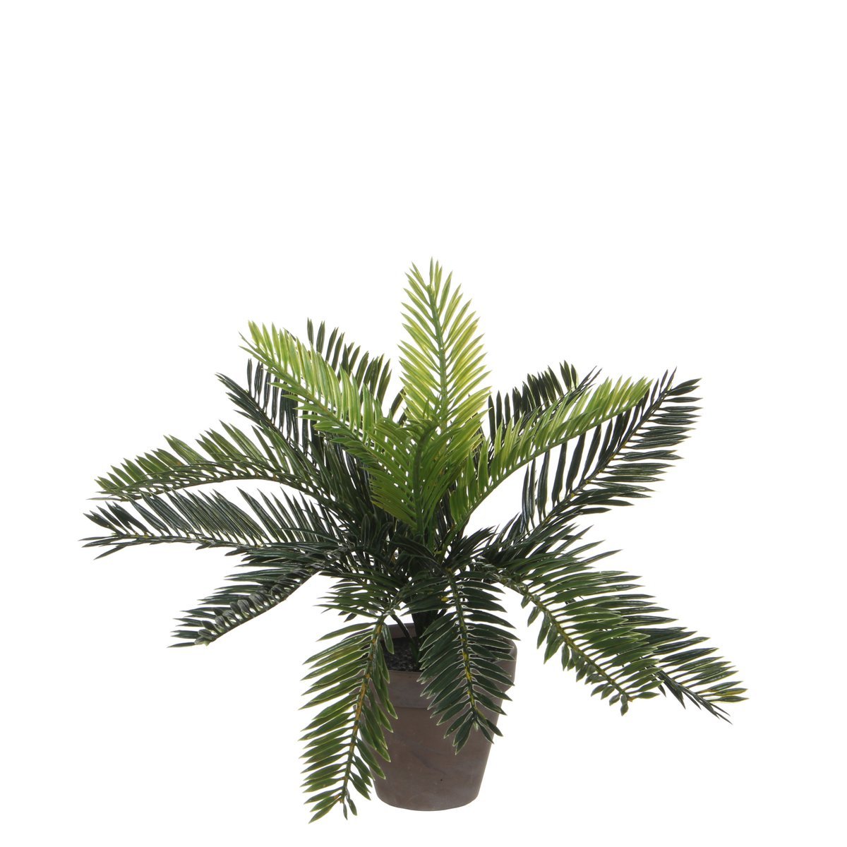 Künstliche Cycas-Palme im Blumentopf Stan – H33 x Ø34 cm – Grün