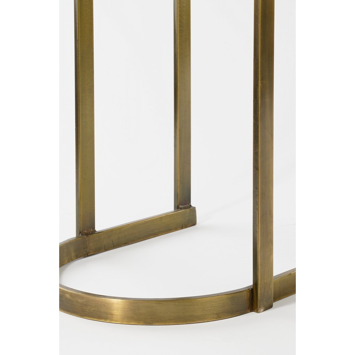 Kevin Beistelltisch – 2er-Set – L54 x B34 x H56 cm – Metall – Gold
