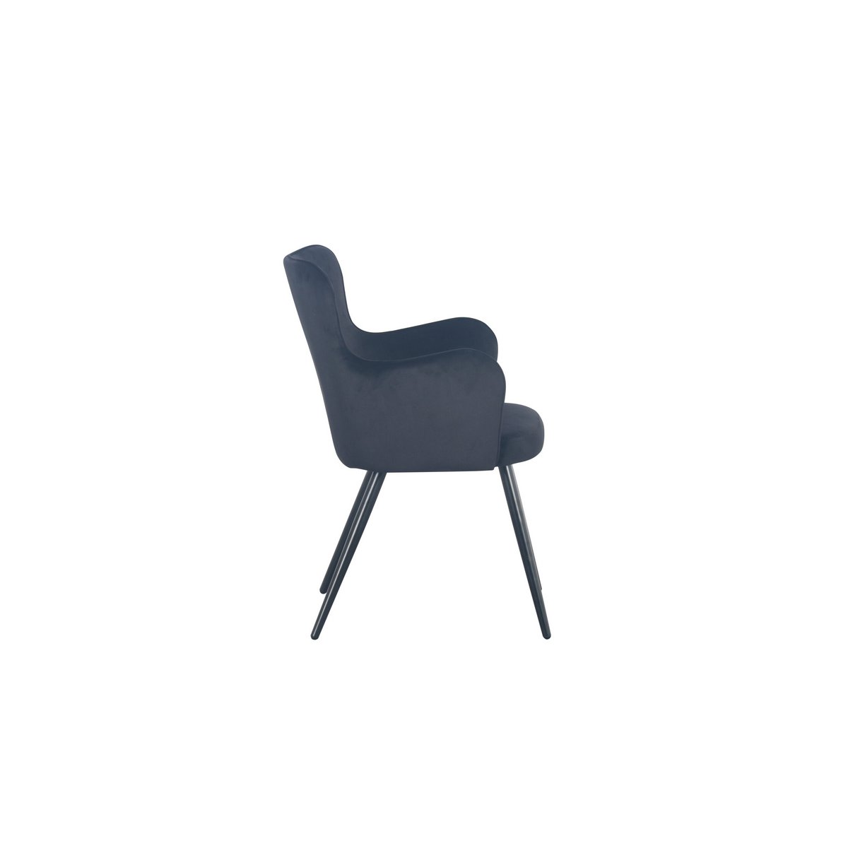 Ohrensessel schwarz (2er-Set)