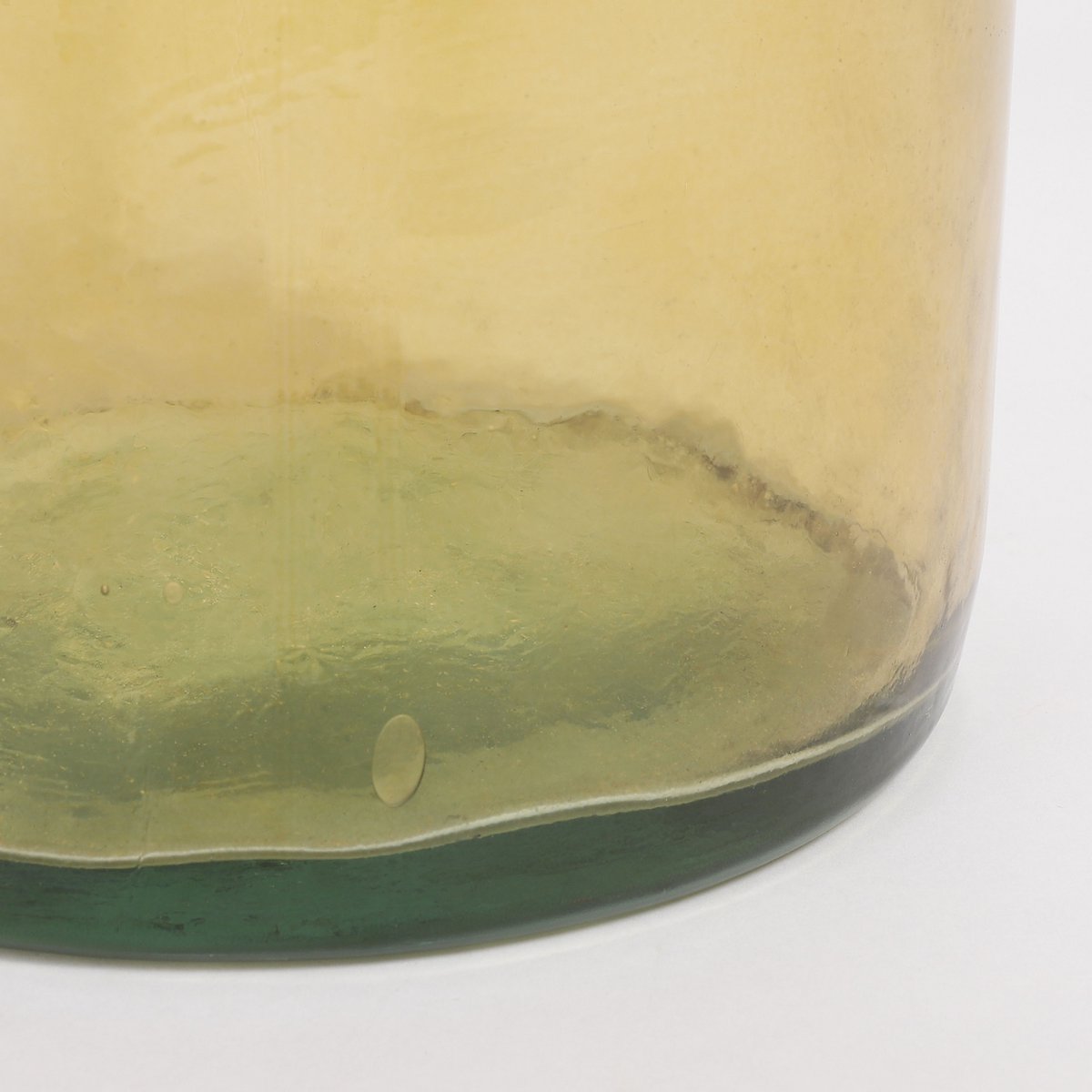 Rioja-Flaschenvase – H50 x Ø15 cm – recyceltes Glas – Ocker
