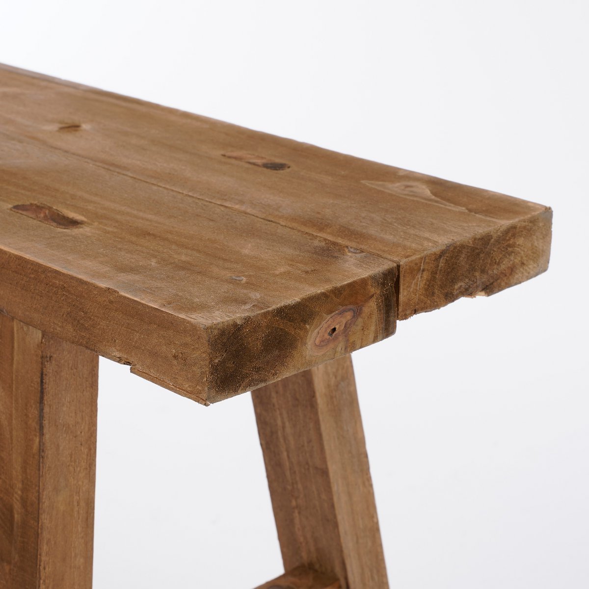 Bold Holzbank – L108 x B29,5 x H36,5 cm – recyceltes Holz – Braun