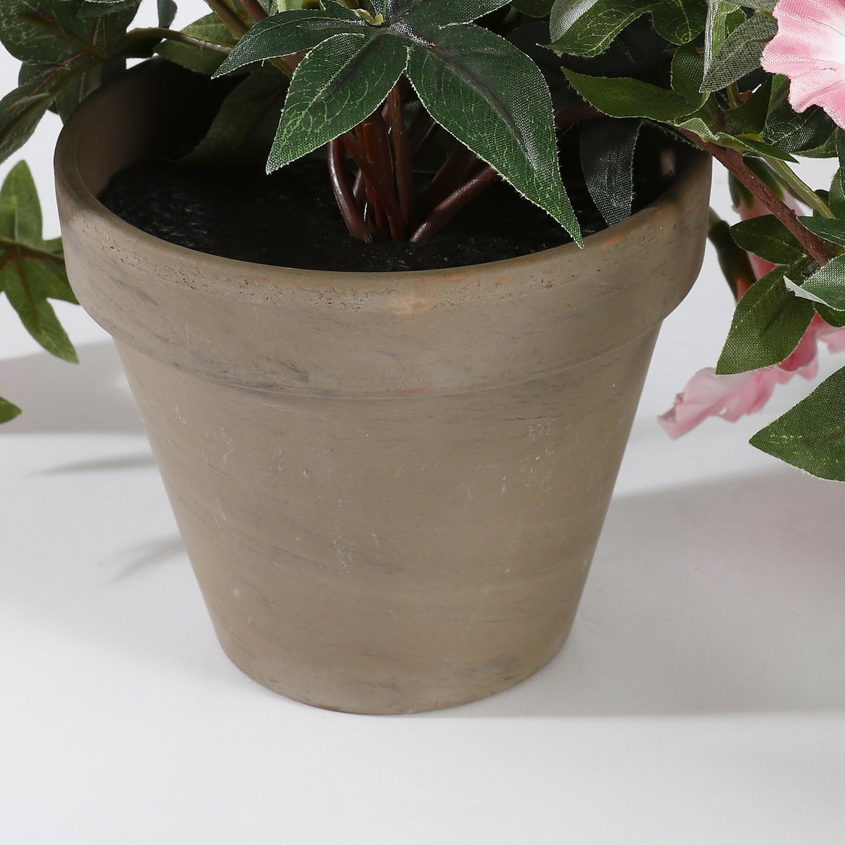 Künstliche Petunien-Hängepflanze im Blumentopf Stan – L25 x B45 x H50 cm – Rosa